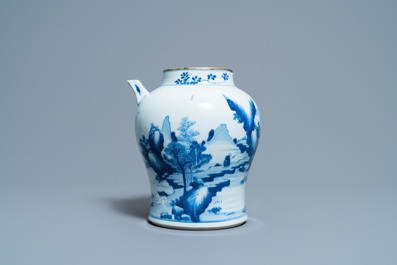 Een Chinese blauw-witte kan voor de Vietnamese markt, Kangxi