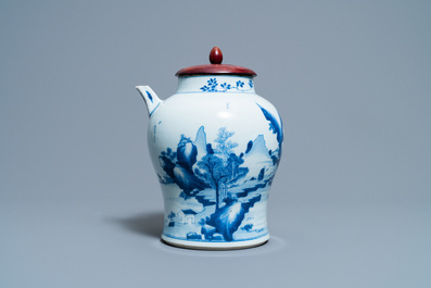 Een Chinese blauw-witte kan voor de Vietnamese markt, Kangxi