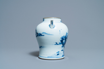 Een Chinese blauw-witte kan voor de Vietnamese markt, Kangxi