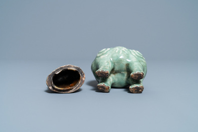 A Chinese Longquan celadon 'luduan' censer, Ming