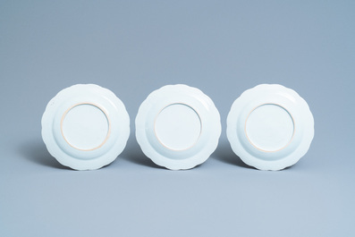 A composite 25-piece Chinese blue and white service, Qianlong