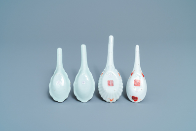 Twenty Chinese famille rose spoons for the Straits or Peranakan market, 19/20th C.