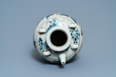 A large Chinese blue and white Swatow ewer, Ming