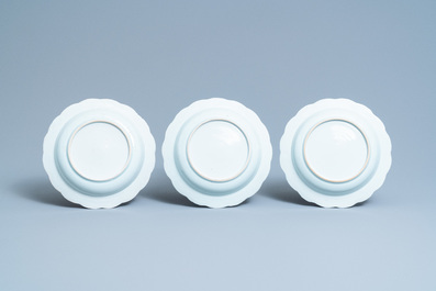 A composite 25-piece Chinese blue and white service, Qianlong