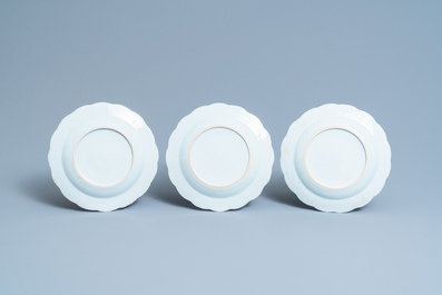 A composite 25-piece Chinese blue and white service, Qianlong