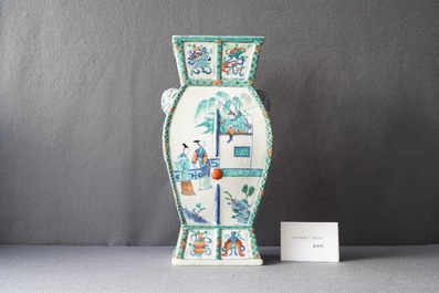 A Chinese doucai 'Xi Xiang Ji' vase, Qianlong/Jiaqing