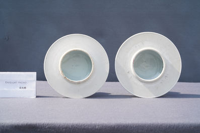 A pair of Chinese famille rose 'pheasants' vases and covers, 19th C.
