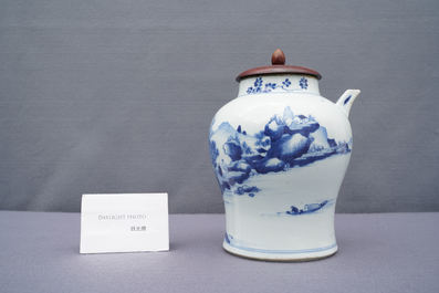 Een Chinese blauw-witte kan voor de Vietnamese markt, Kangxi