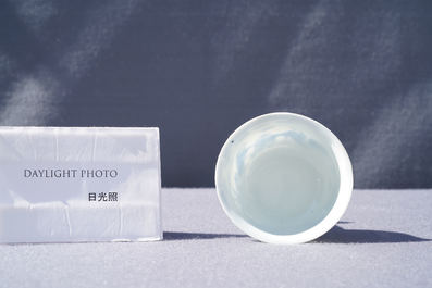 Een Chinese blauw-witte stem cup met go-spelers, Transitie periode