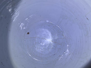 A Chinese blue and white 'qilin' jar, Kangxi