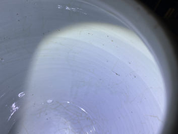 A Chinese blue and white 'qilin' jar, Kangxi