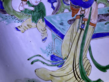 Un plat en porcelaine de Chine famille verte, Kangxi