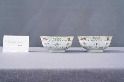 Een diverse collectie Chinees famille rose en monochroom porselein, Qianlong en later