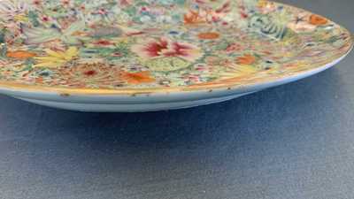 Een diverse collectie Chinees famille rose en monochroom porselein, Qianlong en later