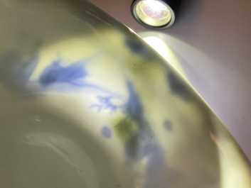 Een Chinese blauw-witte stem cup met go-spelers, Transitie periode
