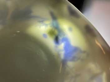 Een Chinese blauw-witte stem cup met go-spelers, Transitie periode