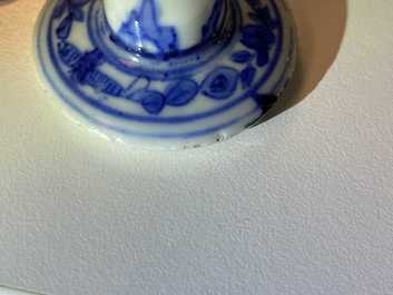 Een Chinese blauw-witte stem cup met go-spelers, Transitie periode