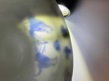 Een Chinese blauw-witte stem cup met go-spelers, Transitie periode