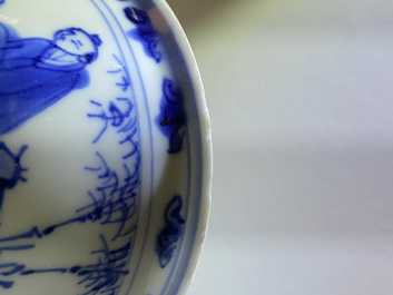 Een Chinese blauw-witte stem cup met go-spelers, Transitie periode