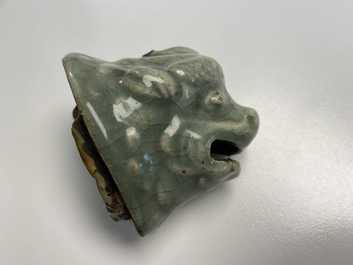 A Chinese Longquan celadon 'luduan' censer, Ming