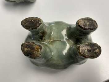 A Chinese Longquan celadon 'luduan' censer, Ming