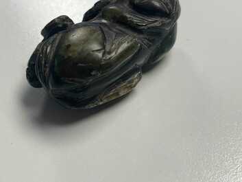 A collection of Chinese jade and hardstone carvings, Qing and later