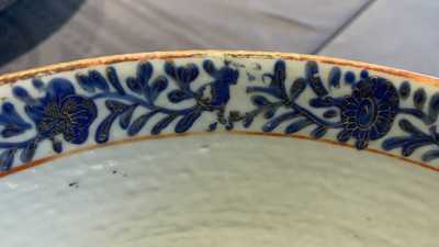 Two large Chinese Canton famille rose bowls, 19th C.