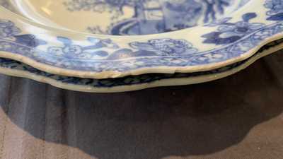 A composite 25-piece Chinese blue and white service, Qianlong