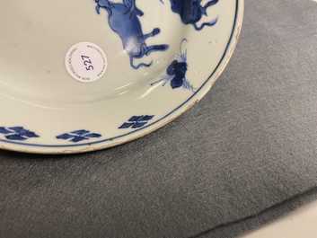 Une coupe en porcelaine de Chine en bleu et blanc de type ko-sometsuke pour le march&eacute; japonais, &eacute;poque Transition