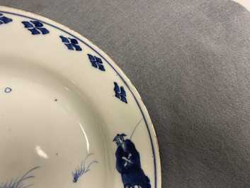 Une coupe en porcelaine de Chine en bleu et blanc de type ko-sometsuke pour le march&eacute; japonais, &eacute;poque Transition