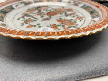 Vier Chinese famille verte schotels, Kangxi
