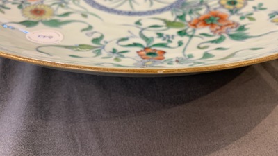 A Chinese doucai dish, Kangxi