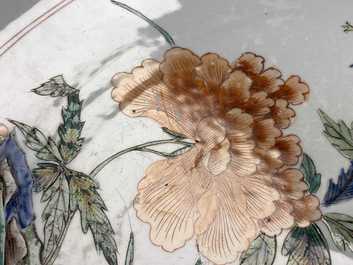 Vier Chinese famille verte schotels, Kangxi
