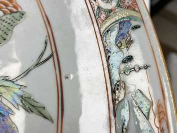 Vier Chinese famille verte schotels, Kangxi