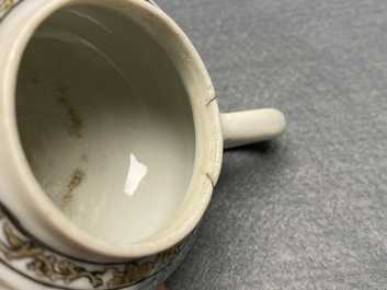 Two Chinese famille rose miniature teapots, Yongzheng/Qianlong