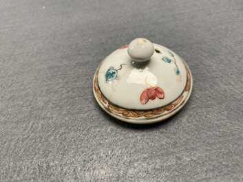 Two Chinese famille rose miniature teapots, Yongzheng/Qianlong