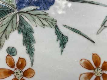 Vier Chinese famille verte schotels, Kangxi