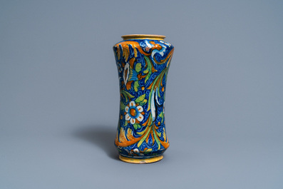 An Italian maiolica albarello, Maestro Domenico workshop, Venice, 16th C.