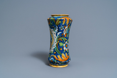 An Italian maiolica albarello, Maestro Domenico workshop, Venice, 16th C.