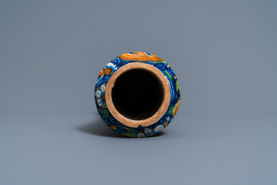 An Italian maiolica albarello, Maestro Domenico workshop, Venice, 16th C.