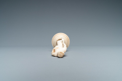 Een ivoren figuur van Venus, Dieppe, Frankrijk, 19e eeuw