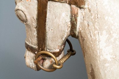 Un important groupe en bois polychrom&eacute; de Saint Jacques de Z&eacute;b&eacute;d&eacute;e, Espagne, 16&egrave;me