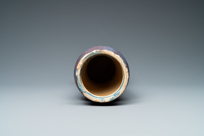 A Hispano-Moresque luster-glazed albarello, Manises, Spain, 2nd half 15th C.