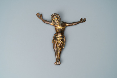 Een vergulde bronzen Corpus, Frankrijk, 14e eeuw