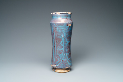 A Hispano-Moresque luster-glazed albarello, Manises, Spain, 2nd half 15th C.