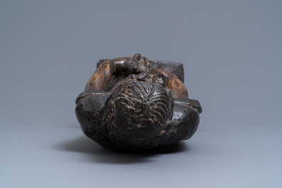 Een gepolychromeerde houten 'Ecce Homo' figuur, Duitsland, 16e eeuw