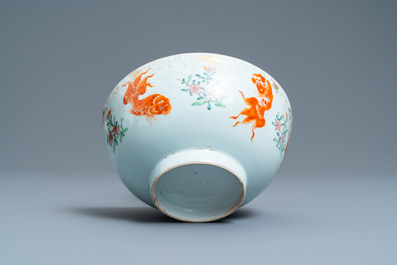 A Chinese famille rose 'goldfish' bowl, Yongzheng