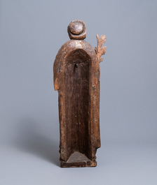 A large oak figure of Saint-Ursula the martyr, 1st half 16th C.
