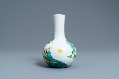 A Chinese famille rose bottle vase, Yongzheng