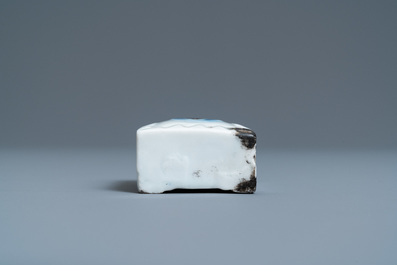 A Korean blue and white water dropper, Joseon, 19th C.